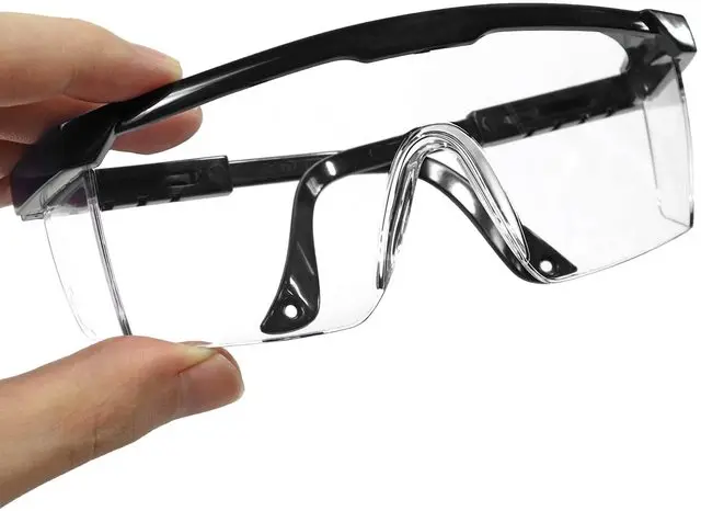 Safety Glasses with Clear Lenses - Anti-Splash, Wind & Dust Resistant Eye Protection