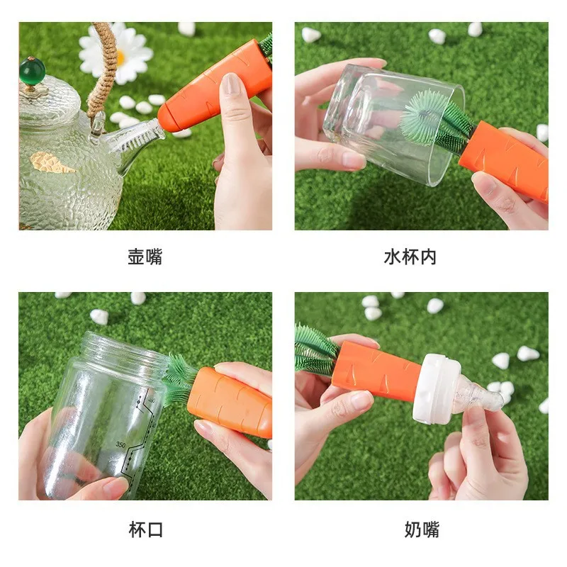 Multi-functional Thermos Cup Lid Gap Cleaning Brush No Dead Ends Groove Washing Bottle Tool for Household Kitchen