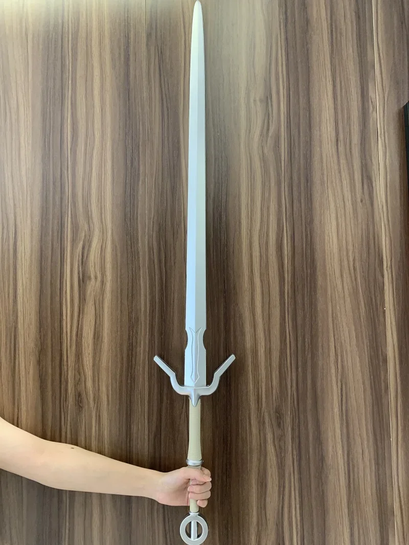Description Picture 6 of itemWild Hunt Cosplay Prop Sword 1:1 Jewel Weapon Role Play Gift Safety PU Double Dragon Wizard Sword Big White Wolf Sword