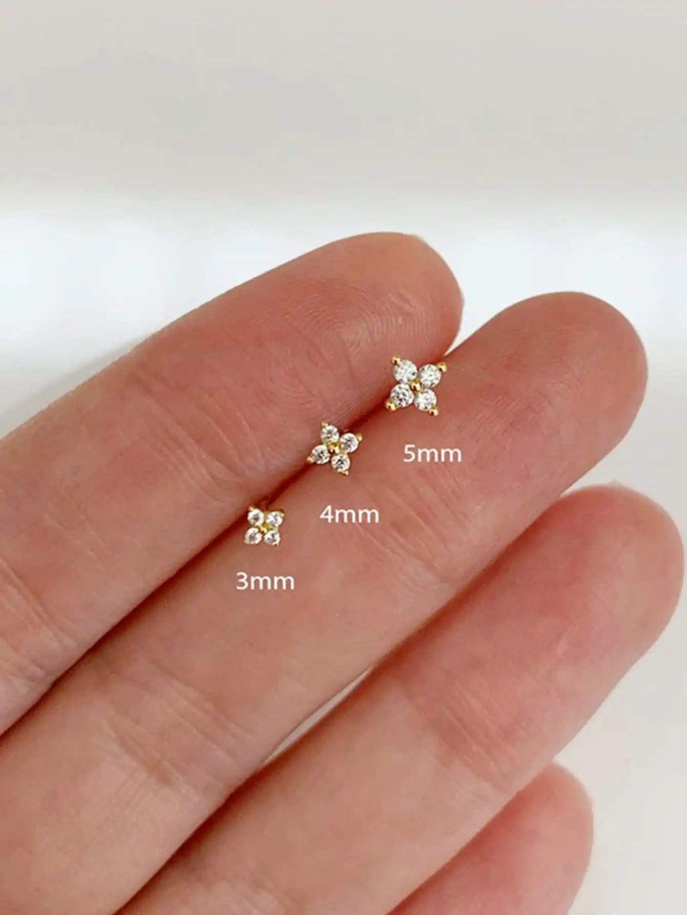 1 Pair Fashion Cubic Zirconia Stud Earrings For Women For Wedding Engagement Anniversary Party Jewelry Valentine's Day Gift