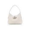 Longxiang's new bamboo bag French shoulder bag armpit bag casual handbag versatile tote bag solid color commuting bag 6