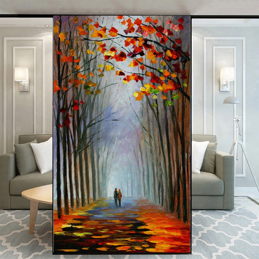 

Ink Wind Privacy Window Film Static Adhesive Free Electric Sticker Glass Adhesive Free UV Heat Resistant Household Door Sticker