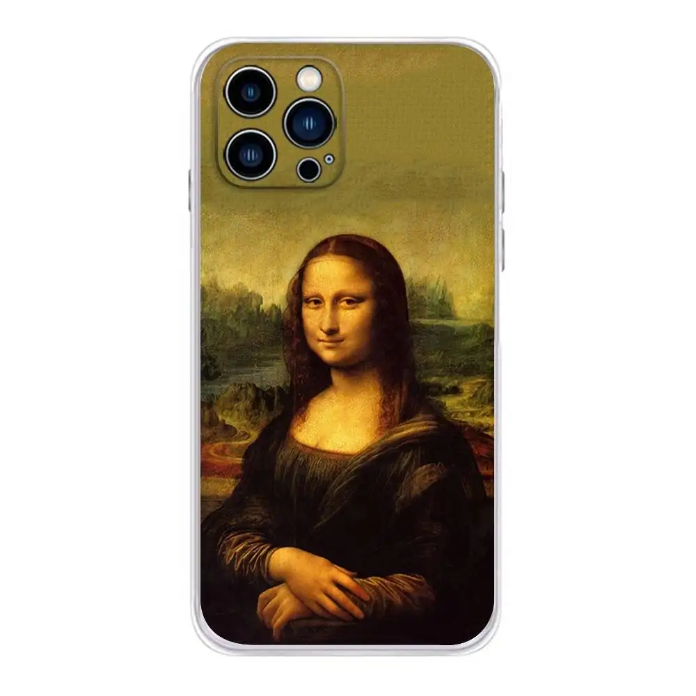 Leonardo da Vinci Art-Inspired Transparent Soft Phone Case