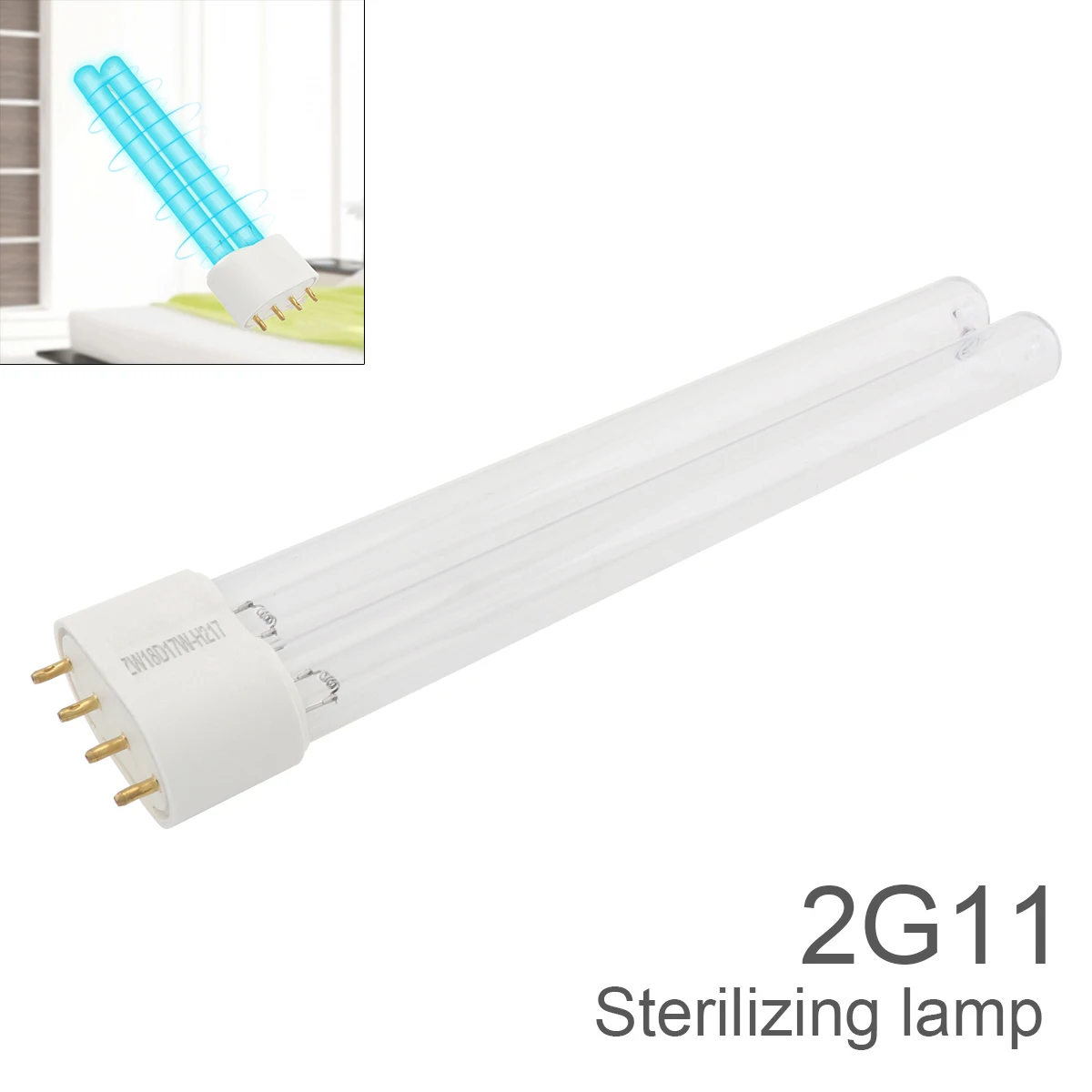 2 G11 Uv Tube Light Lampada A Raggi Ultravioletti A 4 Pin 18W 24W 36W 40W 55W Purificazione Della Lampada Uvc Per Soggiorno