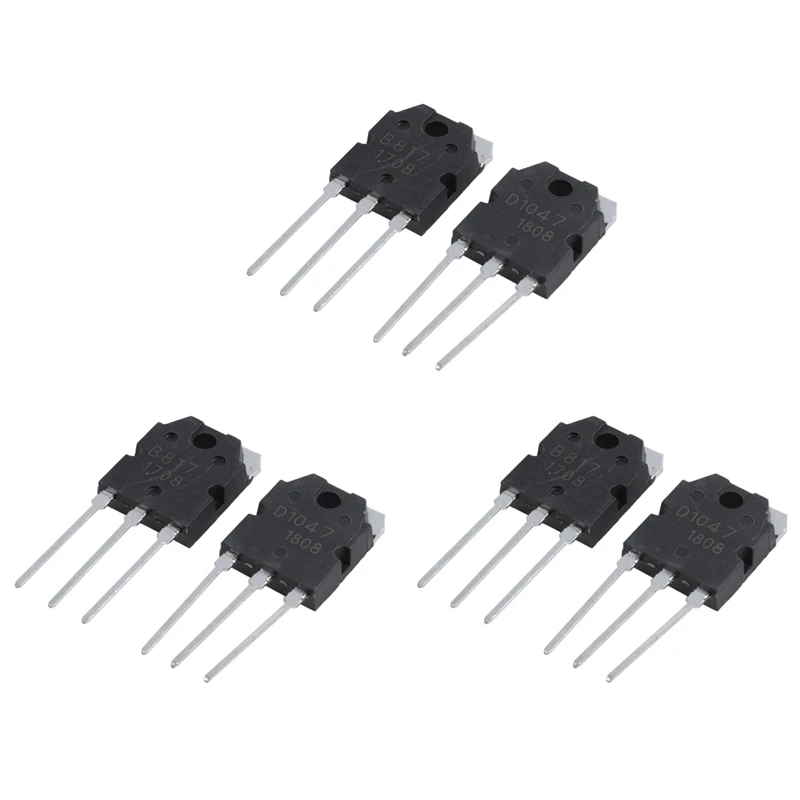 

6 силиконовый транзистор-D 1047 + B 817, 200 в, 12 а