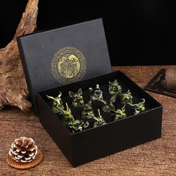 Elegant Zodiac - Themed Crystal Liquor Glass Set - 12 - Piece Collection (Green)