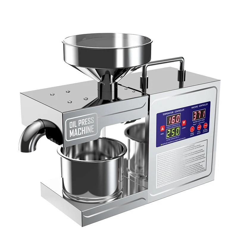 B03S Intelligent Oil Press 3-6KG/H Stainless Steel Household Oil Press 820W Fully Automatic Small Edible Oil Processing 4