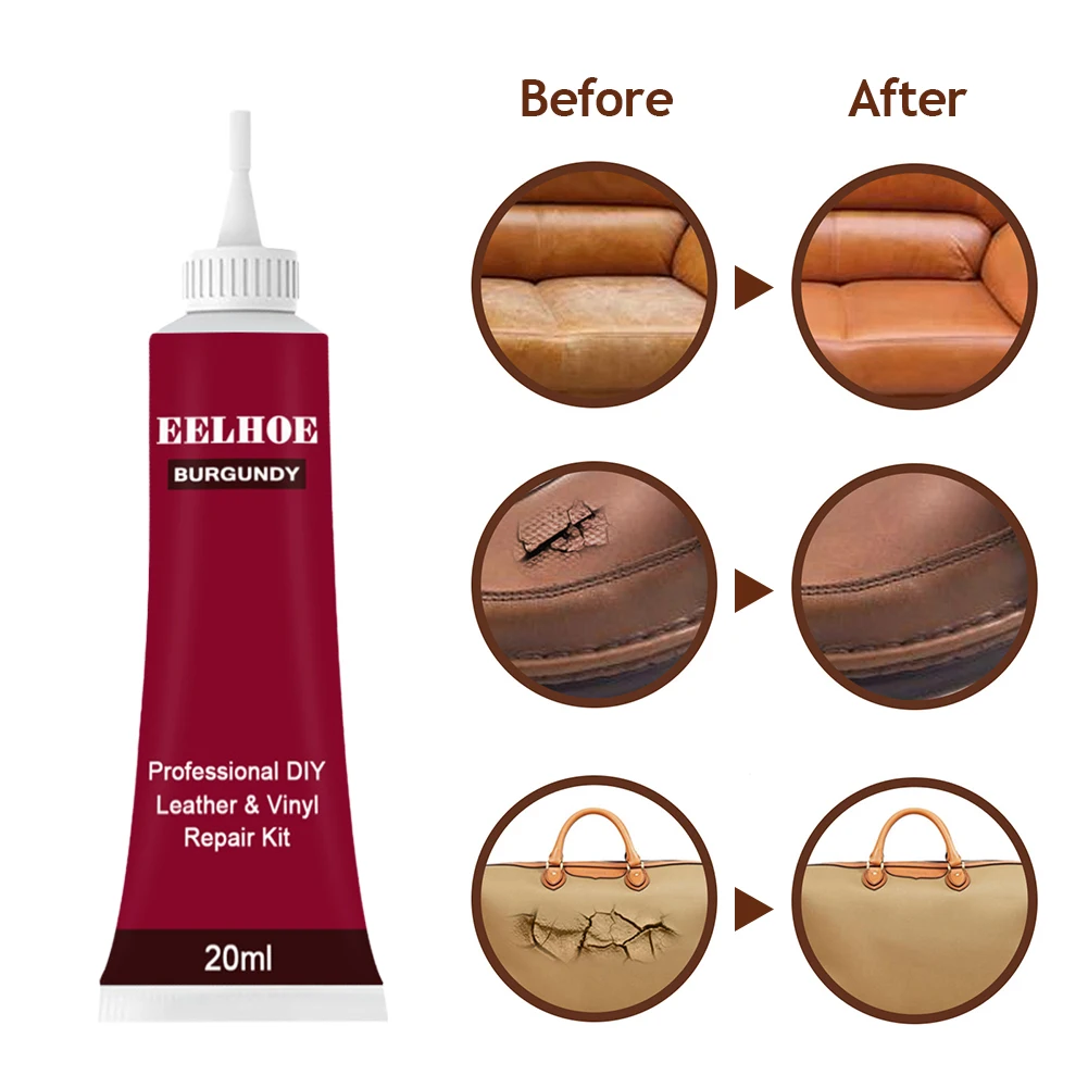 20ml Leather Repair Gel Car Repair Scratches Cracks Home Car Seat Sofa Leather Complementary Refurbishing Cream Repair Paste 3