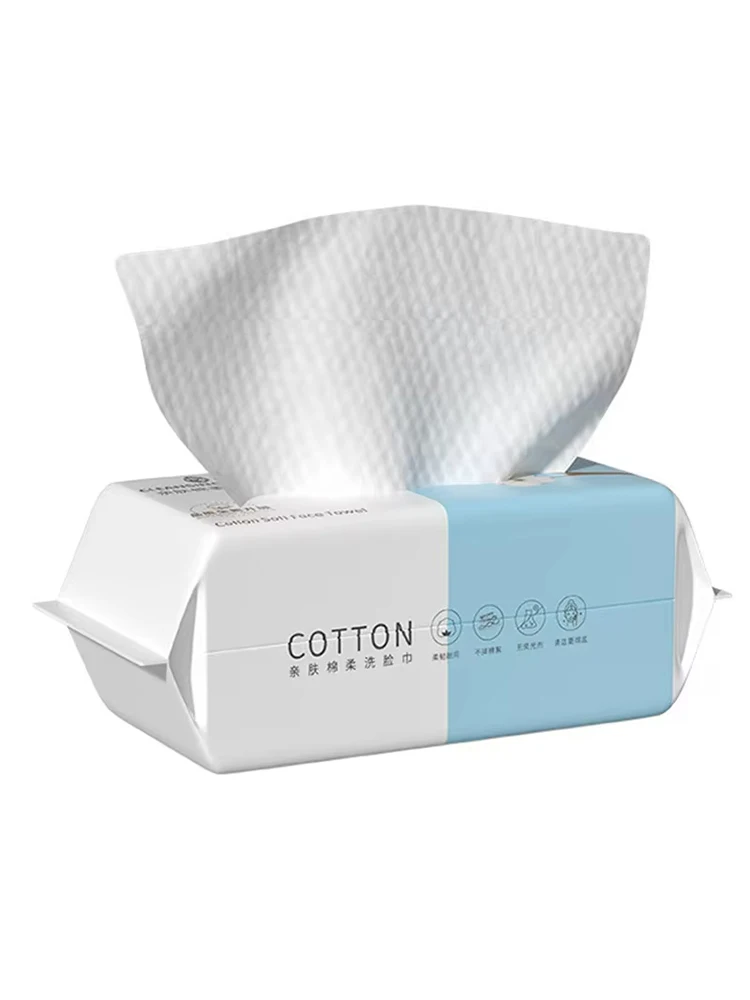 Luxuriously Thick Cotton Facial Towels - Gentle and Absorbent Makeup Remover Wipes