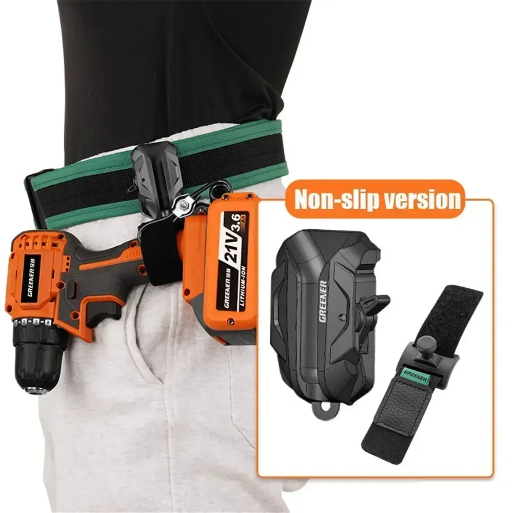 Electric Backpack Work Tools Hoster Belt Electricians Wearable Tool Bag Organizer Klein Reinforced Drill Pouch Screws images - 6