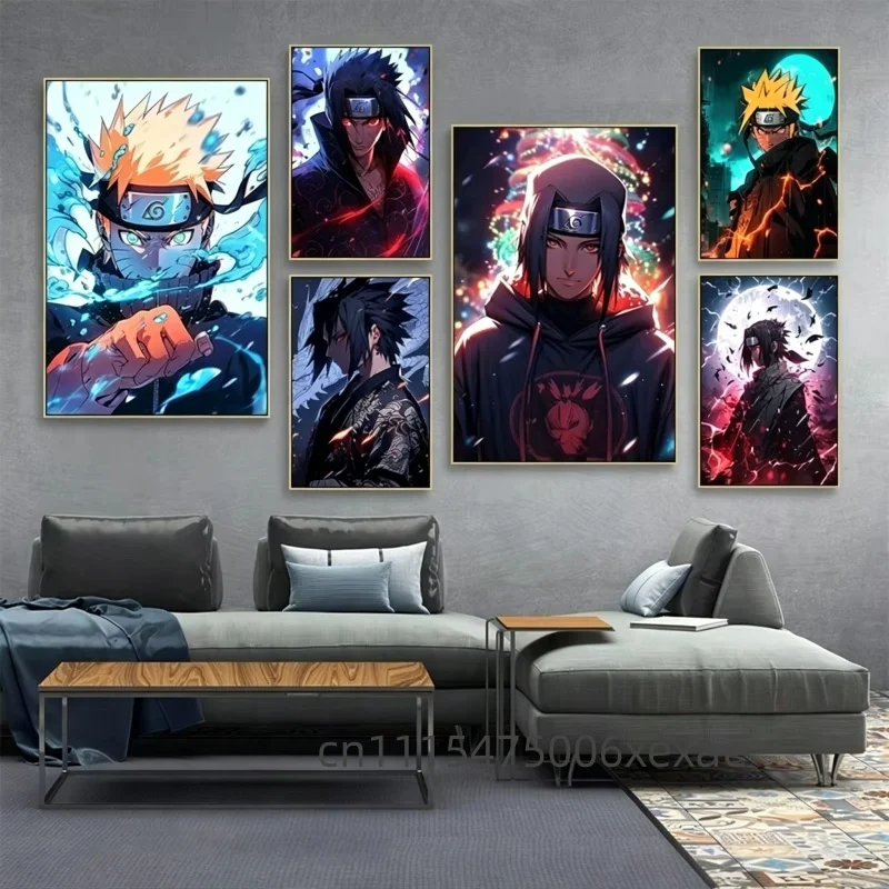 Japanese Anime Canvas Poster Wall Art Painting Print - Featuring Iconic Characters
