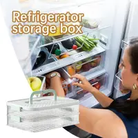 Cheese Container For Refrigerator Multi-layer Food Storage Boxes Removable Stackable Cheese Keeper Box Airtight Deli Holder 2