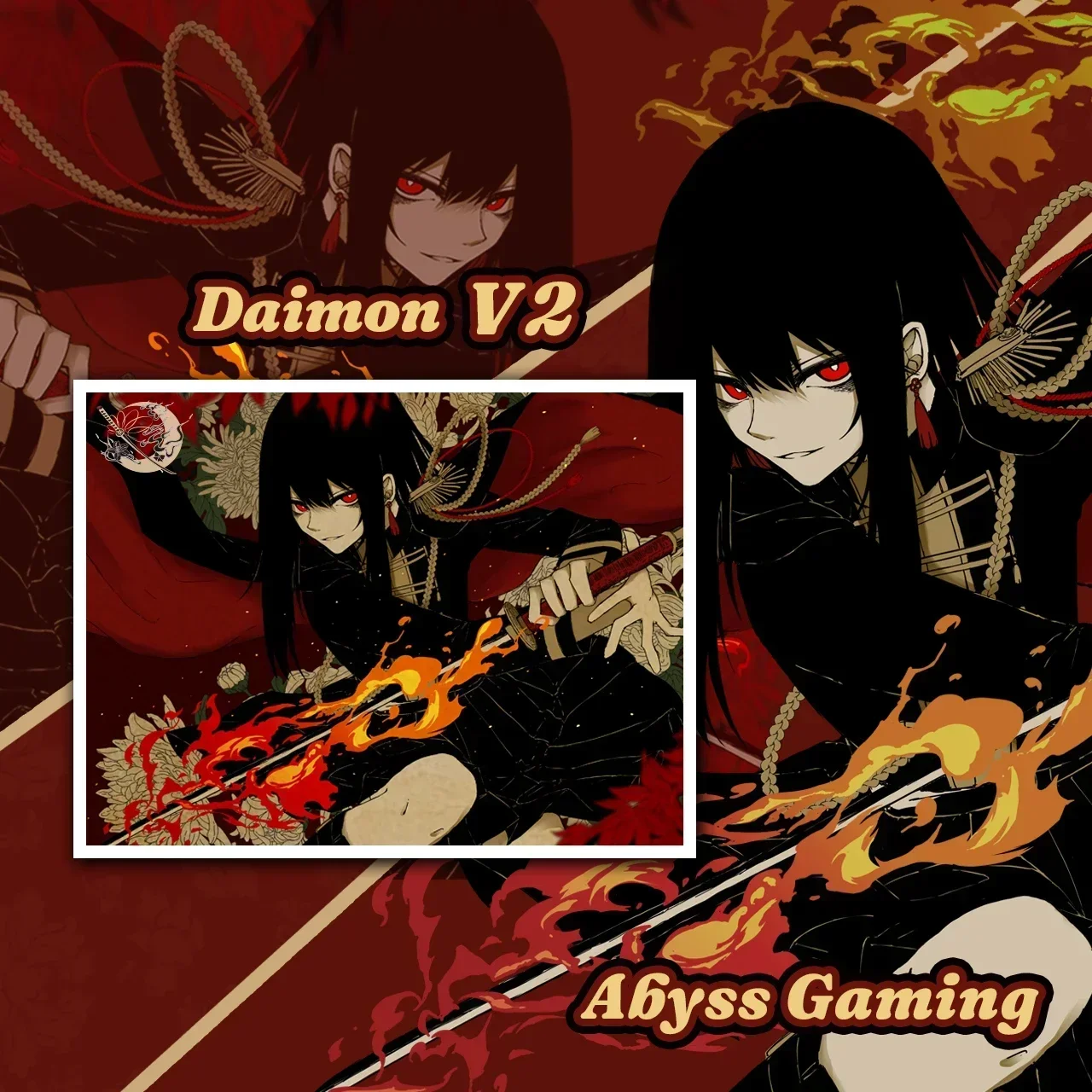 ABYSS GAMING 紅玉+DAIMON AbyssGaming AbyssGaming 紅玉【ガラス製マウスパッド】 - 製品