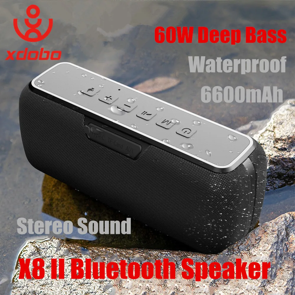 Беспроводная Bluetooth-Колонка Xdobo X8II, 60 Вт, 6600 мАч