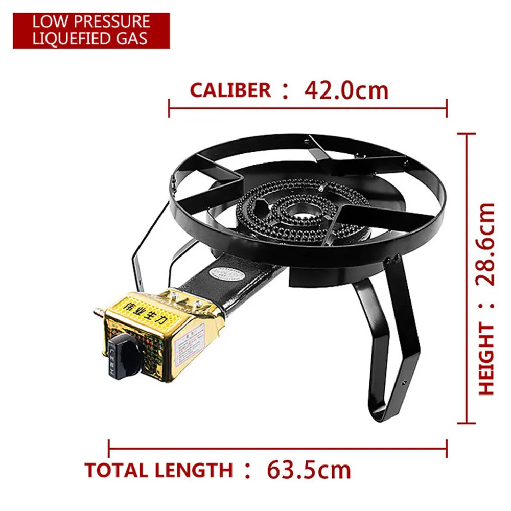High-pressure soup cooker with feet, electronic low-voltage fierce stove, gas stove, liquefied gas desktop stove