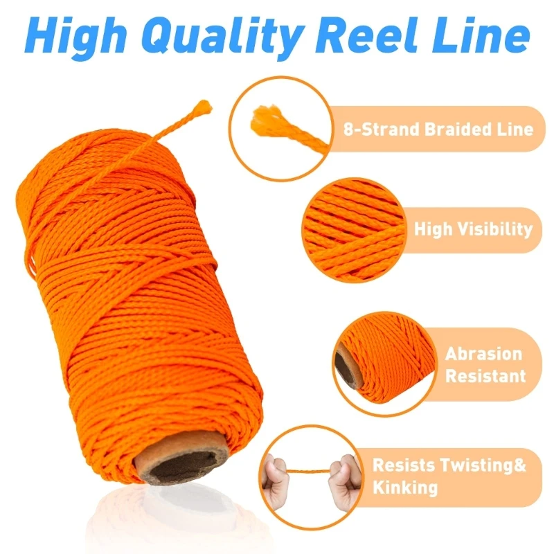 150ft Professional Scubas Dive Reel/Finger Spool Line Snorkeling Spearfishing Cord Rope Scubas Diving Reel Line Enduring 4