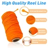 150ft Professional Scubas Dive Reel/Finger Spool Line Snorkeling Spearfishing Cord Rope Scubas Diving Reel Line Enduring 4