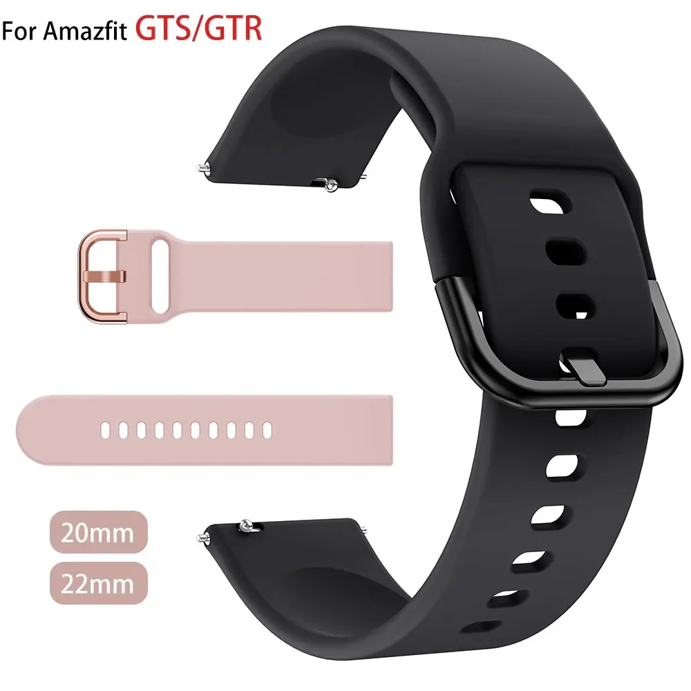 Sleek Silicone Replacement Watch Band - 20mm/22mm Variety