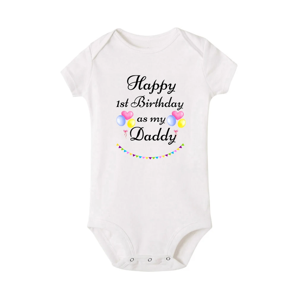Happy Birthday 1st Birthday as My Daddy Outfit Baby Vest -  Finland