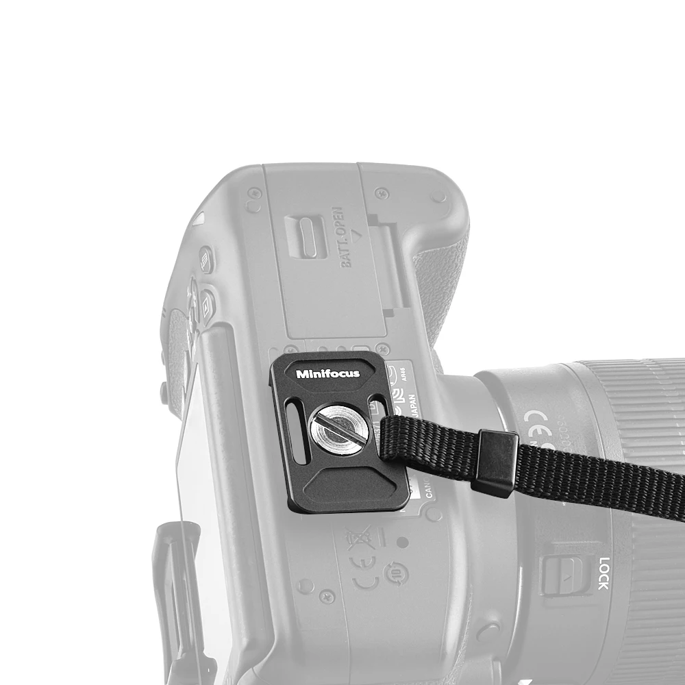 38mm Ultra-thin Universal Mini Quick Release Plate Camera Strap Holes for Arca Swiss Camera Rope Tripod Ball Head Clamp