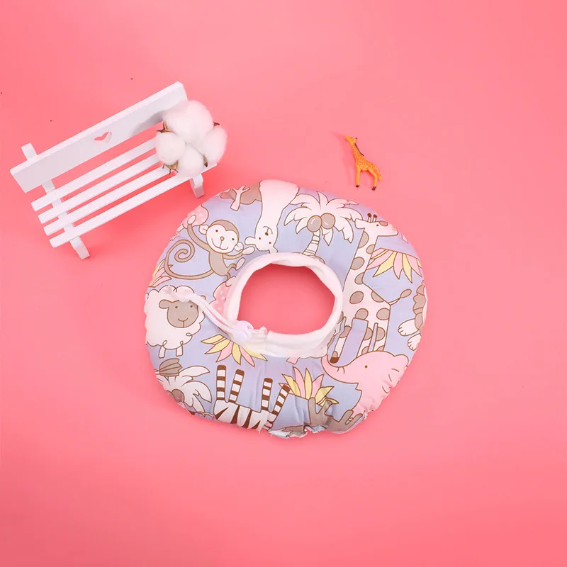 Printed Cotton Anti-bite Lick Cat Dog Elizabeth Collar Aerated Wound Protective Pet Kitten Shame Ring Neckband After Surgery