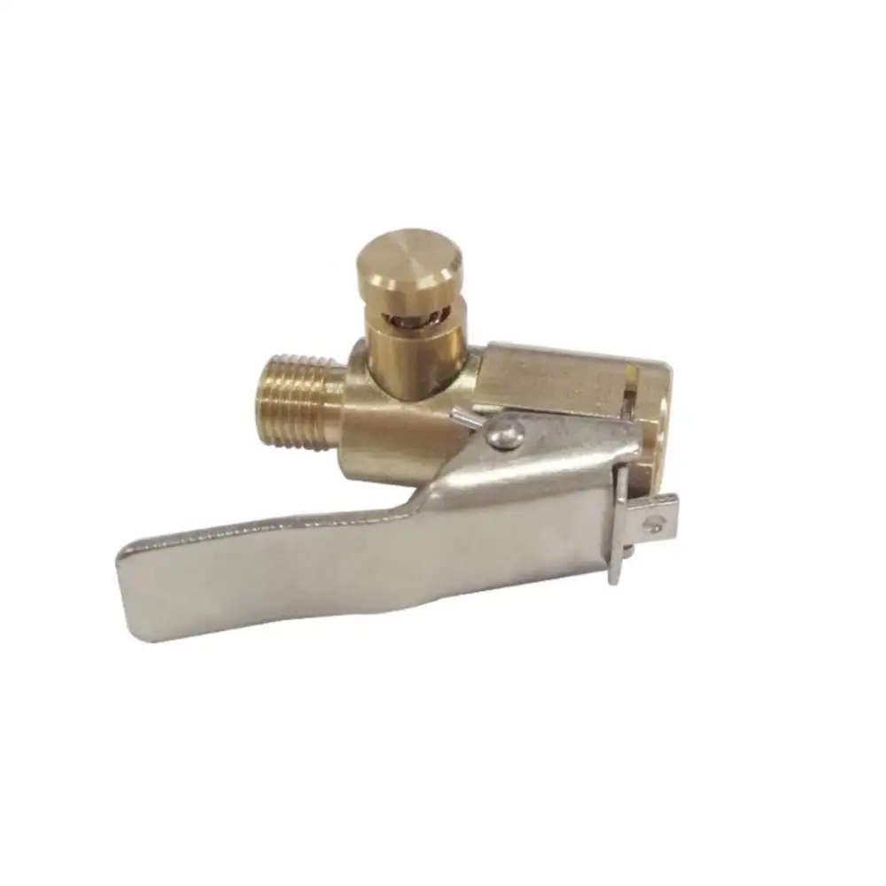 Brass Tire Inflator Chuck Adapter for Cars & Bikes