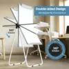 Double Sided Easel Whiteboard with Stand 36x24, Height Adjustable Dry Erase Board Flip Chart, Portable for Office Classroom