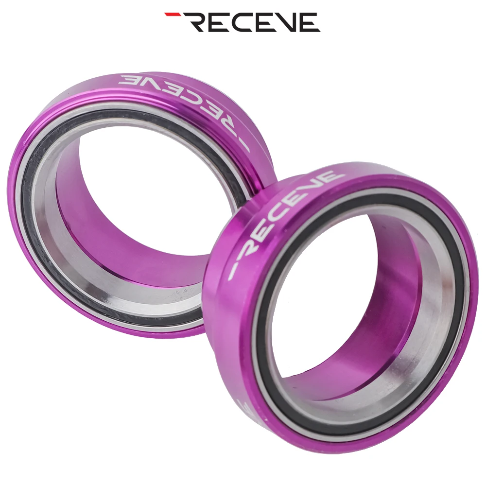 RECEVE Folding Bike Headset 34mm Bmx Headset 1 1/8  Bicycle Steering Box Cycling Head Set Bearing Aluminum Alloy Steering Column