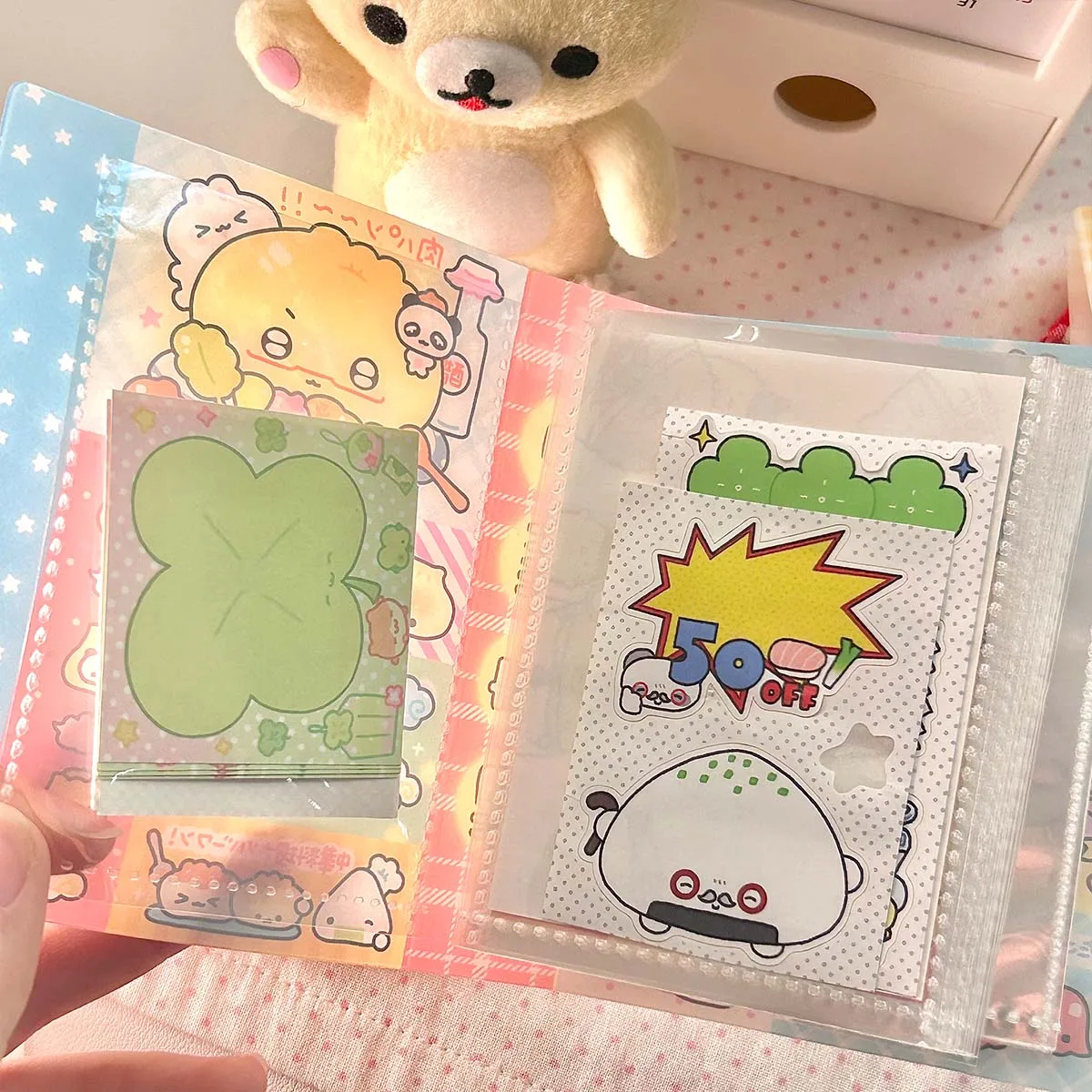 Photo Album Card Holder M5 Organizer Album Cute Stickers Organizer Notes Idol Cards Photos Name Card Holder Minimalist Style Storage book