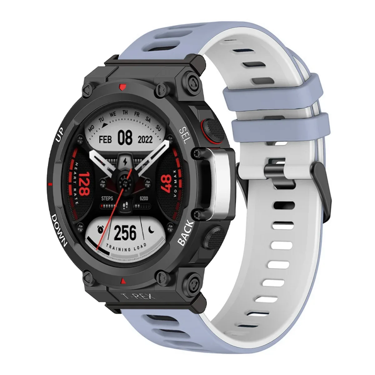 Durable Soft Silicone Sports Watch Strap - Comfortable Fit Bracelet Wristband