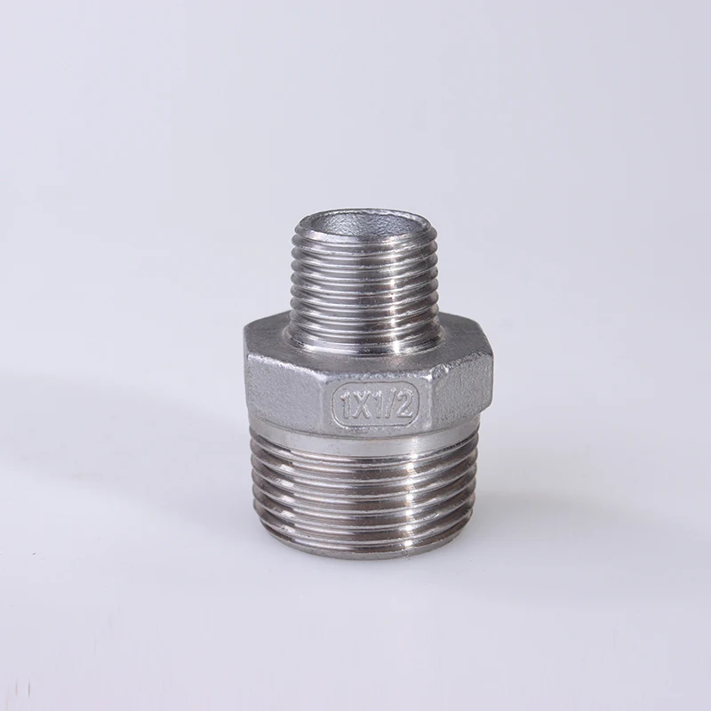 Hex Nipple Union 304 Stainless Steel Pipe Fitting Connector Coupler water oil 1/8\
