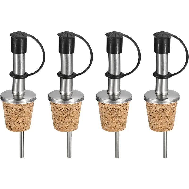 180 Tappi Antipolvere Per Versatori In Gomma Nera - Beccucci Per Liquori, Olio, Aceto - Diametro 14 X 8,6 Mm