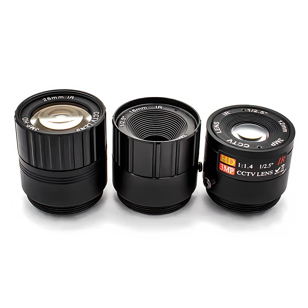 12/16/25mm CS Mount Lens 1/2" 1/2.5" Image Format CCTV Camera Lens With Narrowba