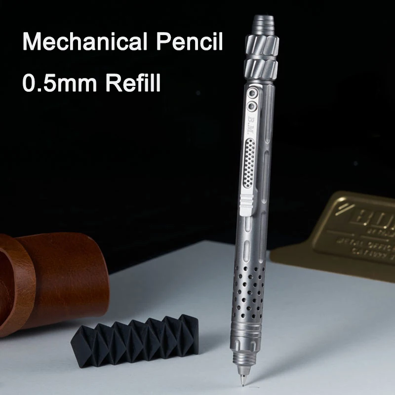 

Mechanic Titanium Alloy Tactical Pen Legal Self-defense Pen Signature Pen Automatic Pencil Boy EDC Equipment