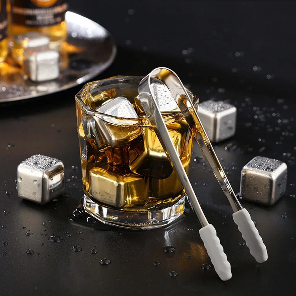 Whiskey Ball Reusable Stainless Steel Ice Cubes Metal Ice Cubes Whiskey  Stones Balls For Wine Bar Drinks Beer Beverages - Temu