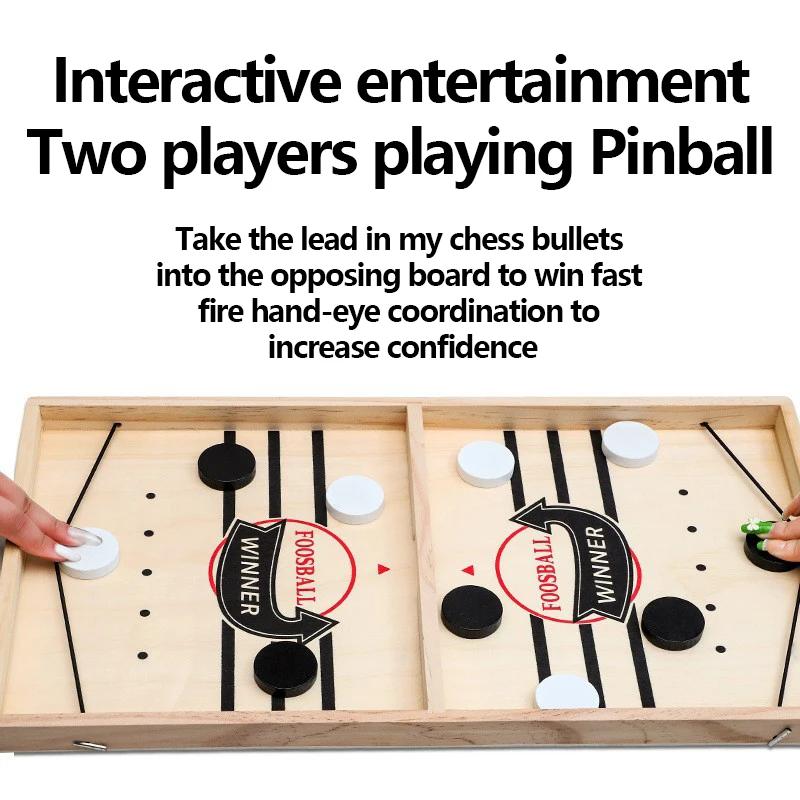 Table Hockey Paced Sling Board Game Fast Winner Party Desktop Battle Chess Adult Parent-child Interactive Child Family 3