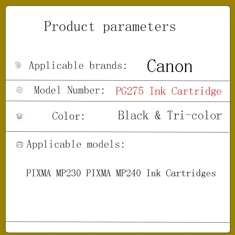 einkshop PG275 CL276 Smart Cartridge Refill Kit PG-275 CL-276 For Canon 275XL 276XL PIXMA MP230 PIXMA MP240 Ink Cartridges printer supplies ink cartridge inkjet ink cartridge