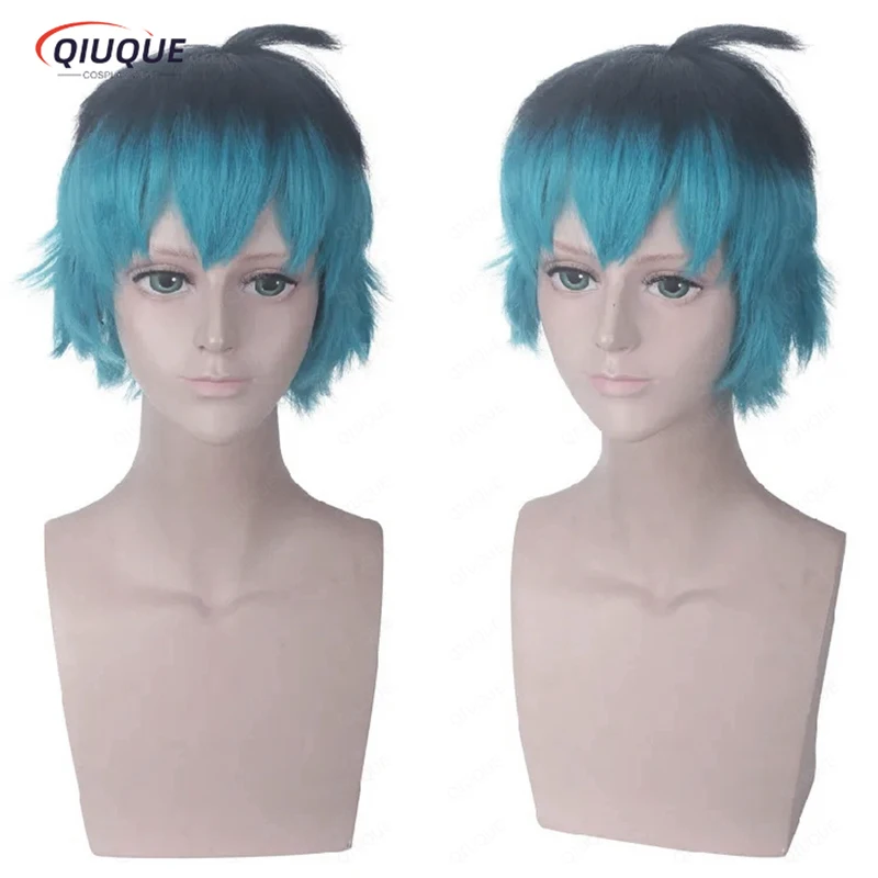 Luka Couffaine Cosplay Wig Short Black Blue Hair Cosplay Anime