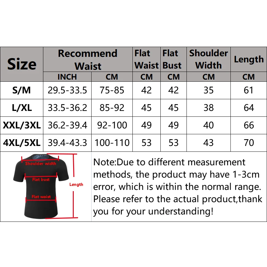 Men Sauna Sweat Short Sleeve Heat Trapping Shirts Sauna Suits Fitness Sweat Waist Slimming Shaper Workout Compression Shirt Best Sellers In Sports & Entertainment