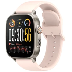 Silicone Sports Strap Bracelet - 22mm Watchband Accessory for Realme Watch 3 3 Pro (Light pink)
