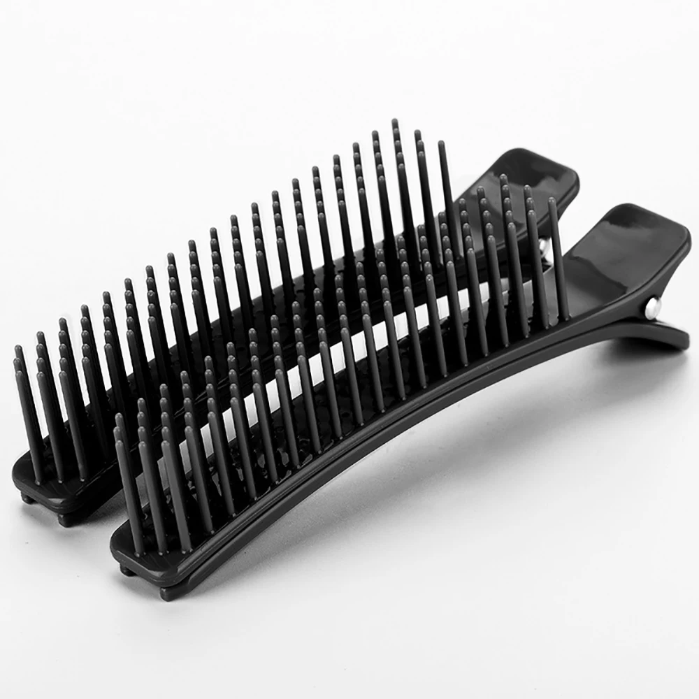 2PC/set Professional Hair Grip Clamps Salon Hair Section Cutting Clips Comb Barber DIY Barrette Barber Dyeing Perm Hair Styling