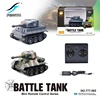 2.4G RC Crawler Type Tank Track High Speed Simulation Mini Remote Control Radio Military Vehicle Armored Car Turret Toy Chariot 2
