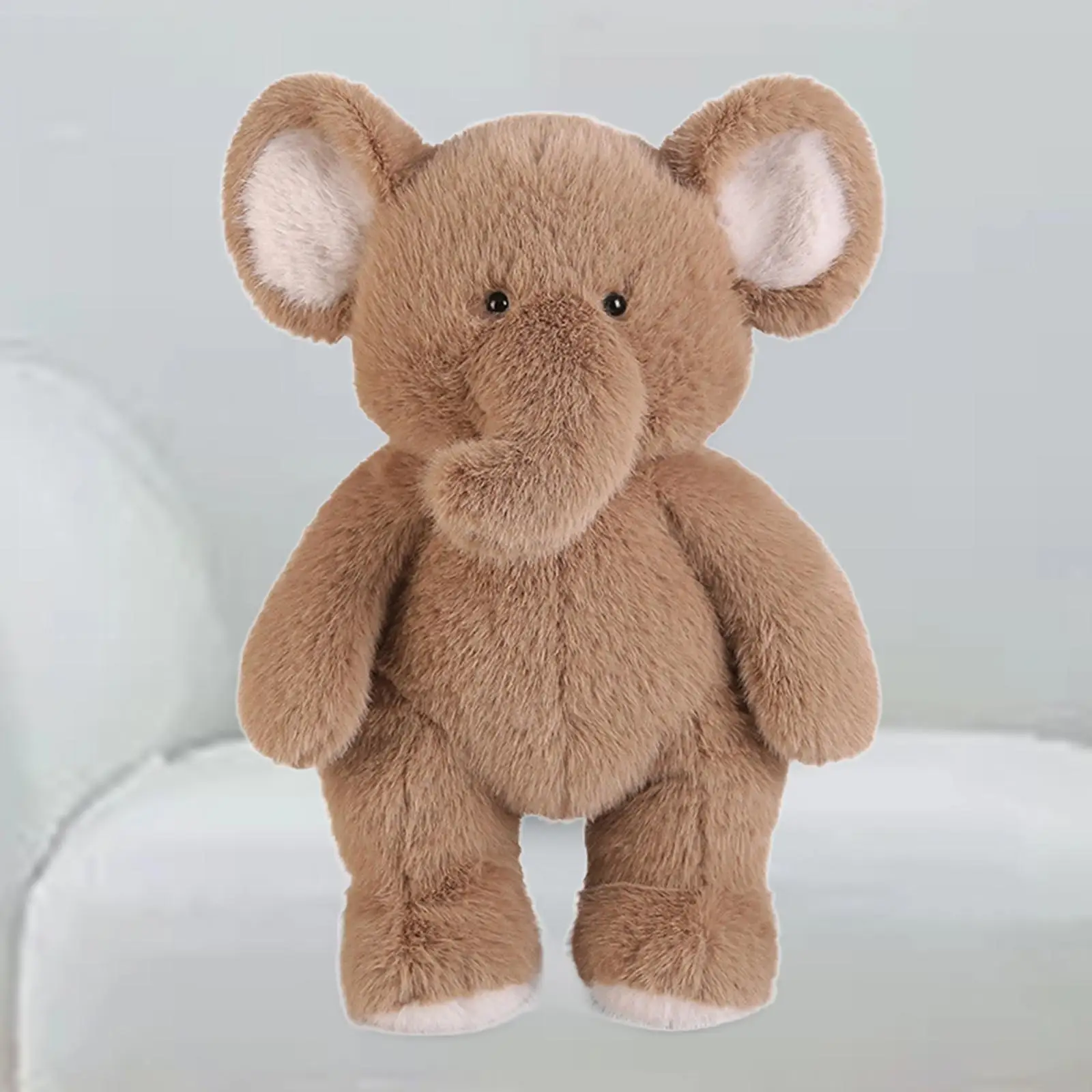 

Cartoon Plush Animal Elephant 25cmx45cm Huggable Realistic Soft Toys