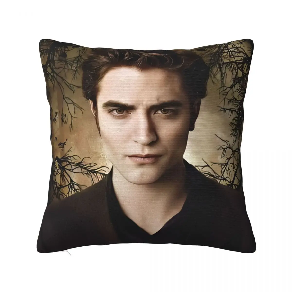 

The Twilight Saga Pillowcase Printed Fabric Cushion Cover Gift Edward Throw Pillow Case Cover Home Zipper 45*45cm