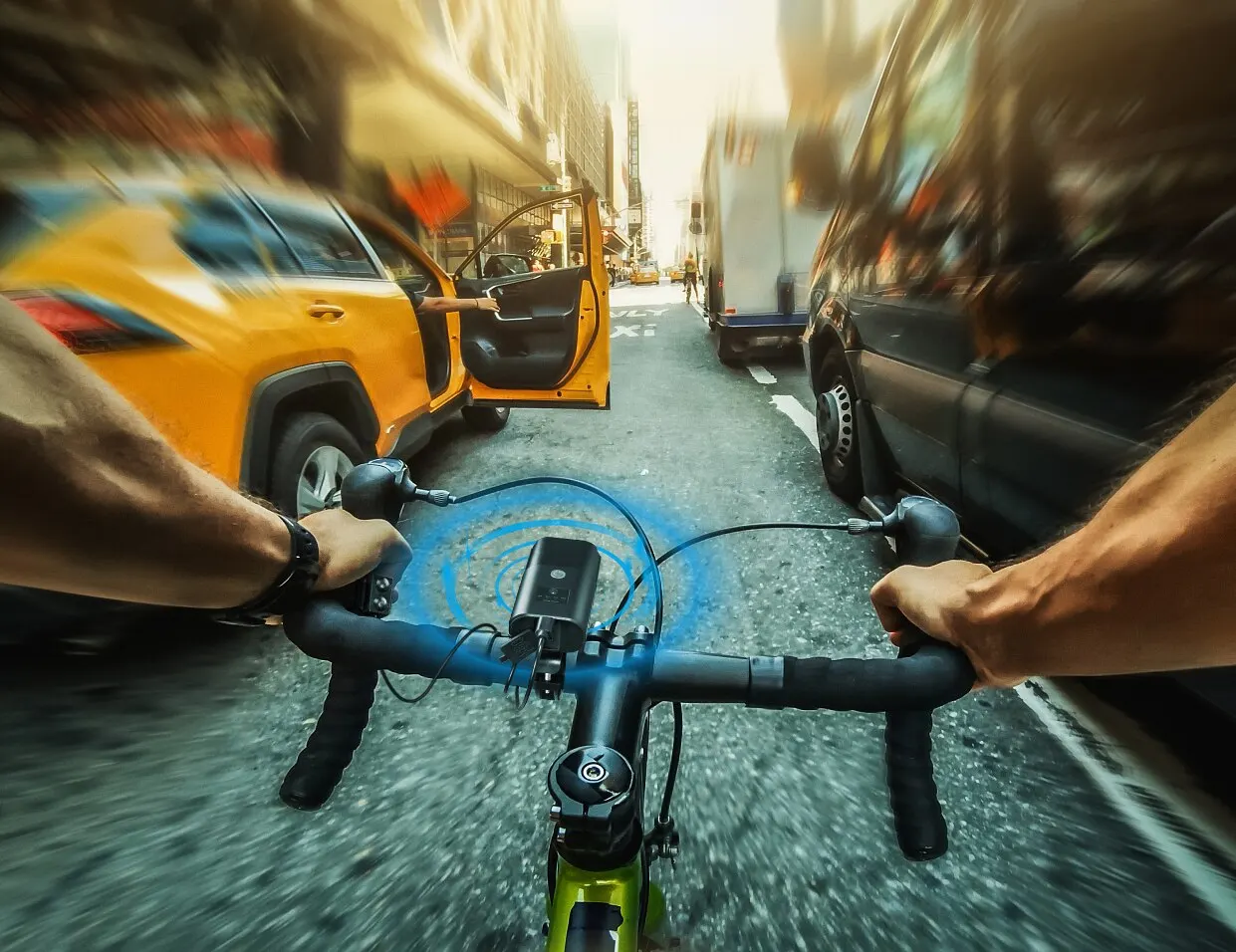Luce per bicicletta 1000Lumen 4000mAh faro per bici Power Bank torcia per manubrio ricarica USB MTB ciclismo su strada evidenziare - immagine 4