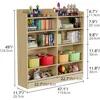 Kids Bookshelf, 10 Cubbies Kids Toy Storage Organizer,Toddler Bookcase Storage Cabinet for Playroom, Bedroom 5