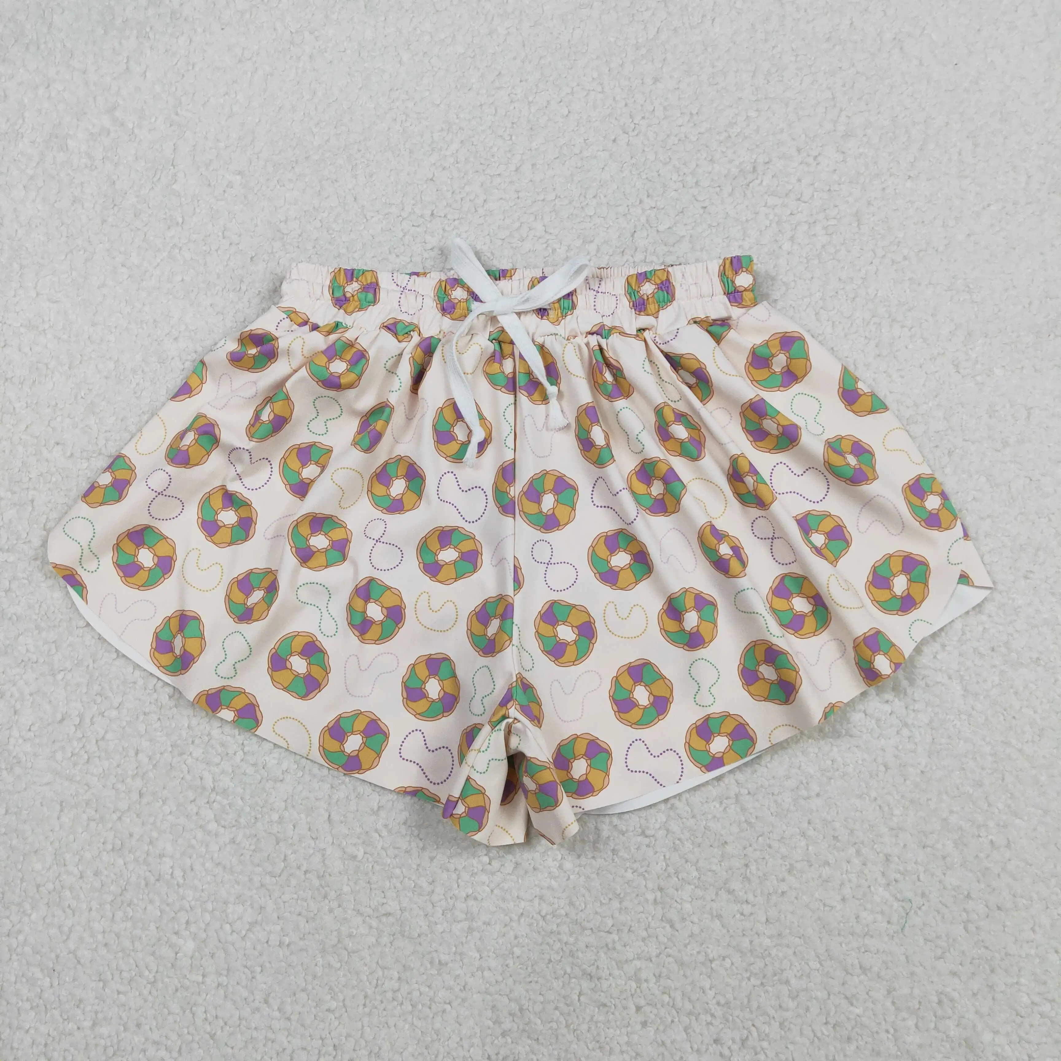 z1128-19 SS0683 여름 도매 성인 의류 매칭 요가 보우 반바지 신상 반바지 부티크 매칭 소녀 의류
