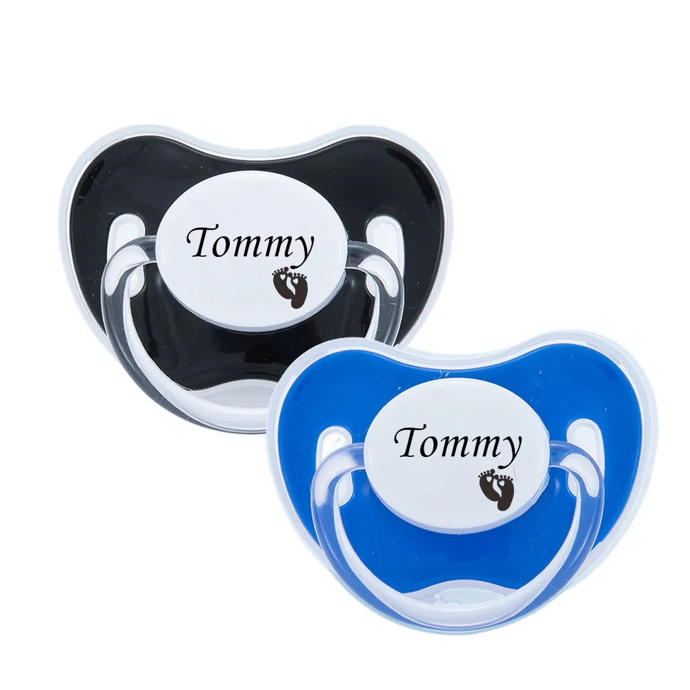 Pacifier Clip 2pcs MIYOCAR Personalized Pacifier with Name Unique Gift for Baby Girl and Boy BPA free Pacifier Clip