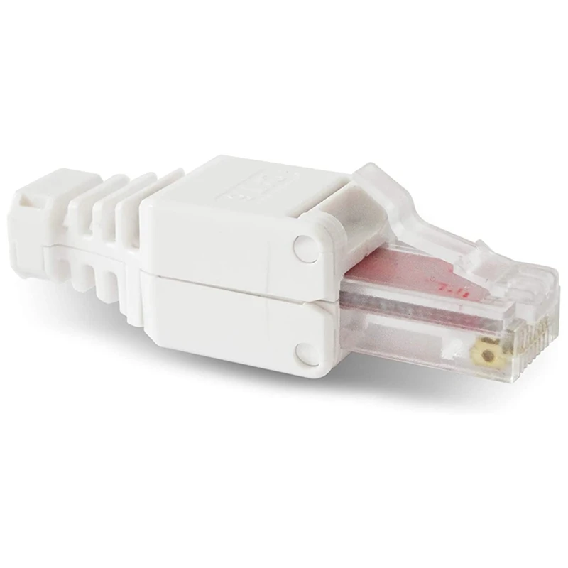 

40 X Network Connectors Tool-Free RJ45 CAT6 LAN UTP Cable Plug Without Tools Cat5 Cat7 Installation Cable Patch Cable