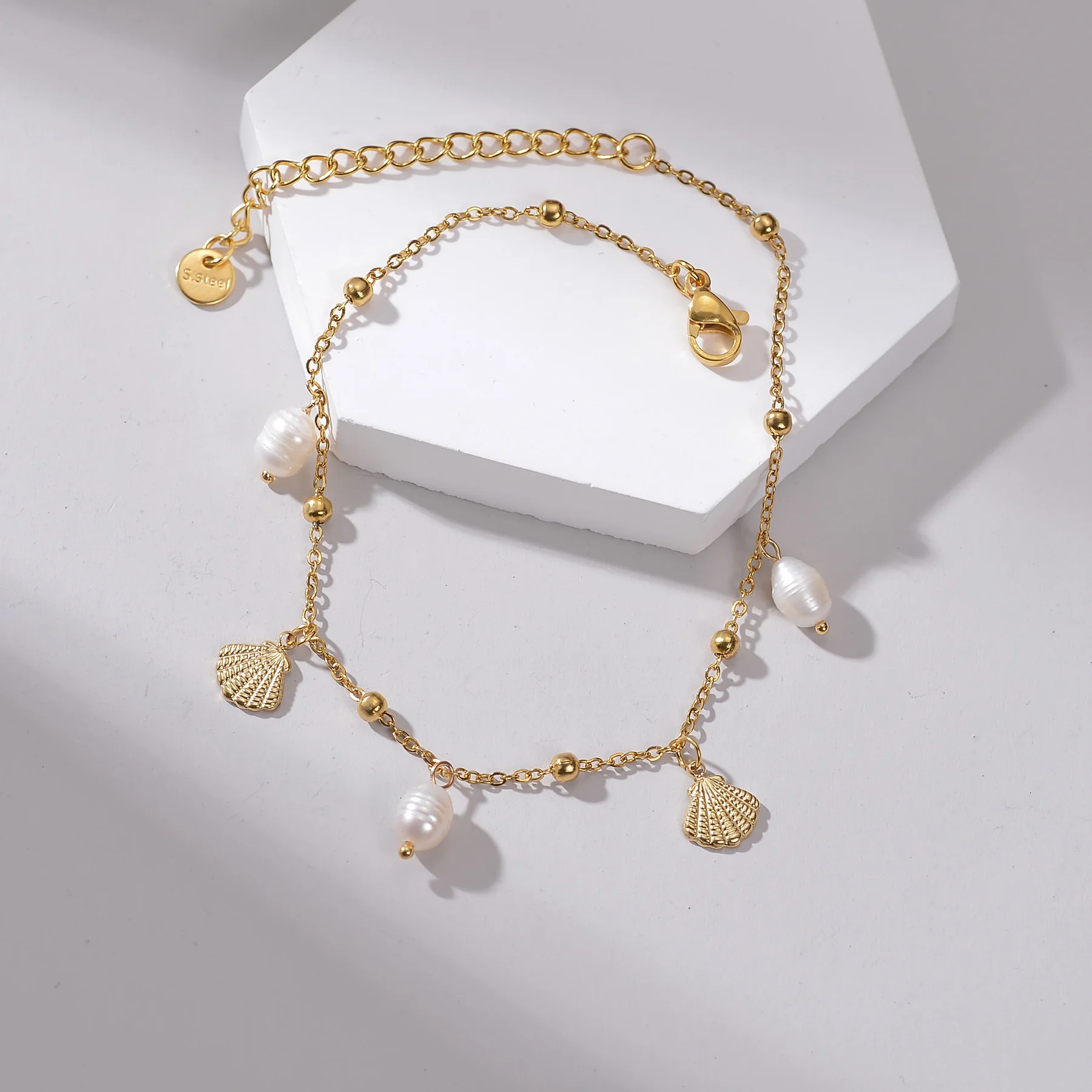Fashion Bead Pendant Ankle Chain Bracelet On Leg Foot Stainless Steel Adjustable Charm Feet Chain for Women Jelwery Gift ankle chains beads anklet bead bracelet silver anklet bracelet toe foot bracelet fashion accessories
